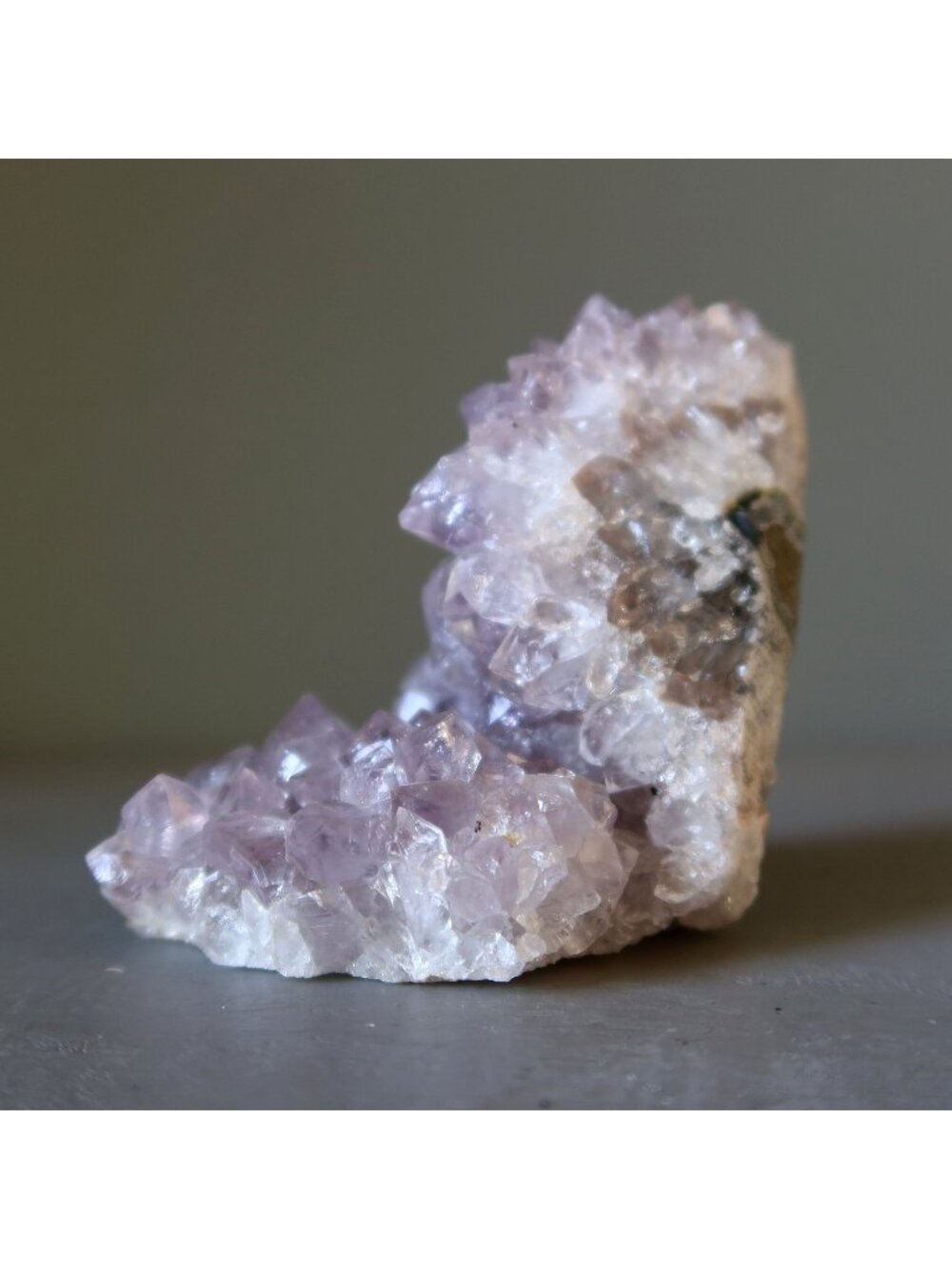 Amethyst Geode Purple Sparkling Crystal Cluster 2.75 inch